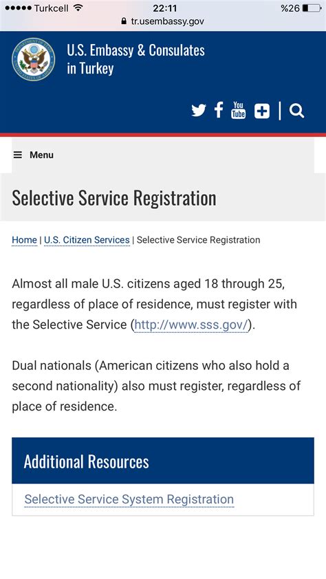 register for selective service online.